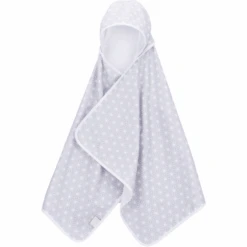 Fillikid Kapuzenbadetuch Cube Grey 70 X 140 Cm