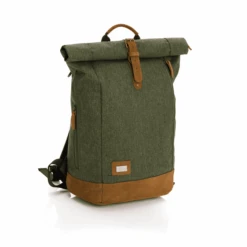 Fillikid Wickelrucksack Rolltop Berlin Grün Melange